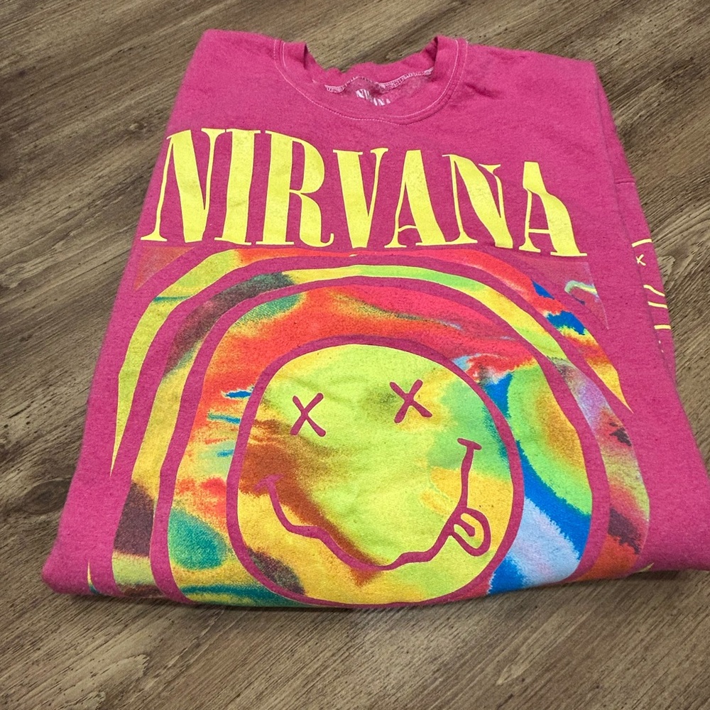Nirvana Pink Graphic T-Shirt